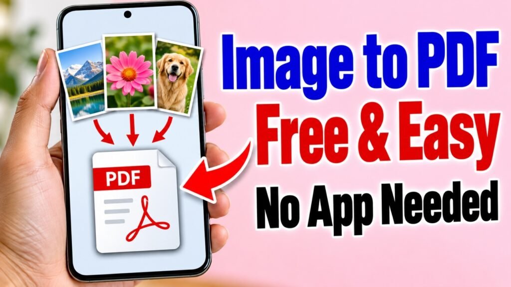How to Convert Images to PDF for Free (No App, No Upload)